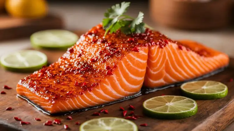 spicy citrus flavored salmon dish