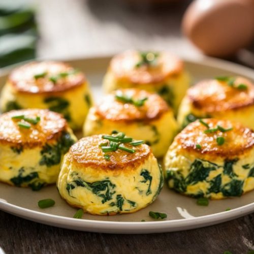 spinach and egg bites