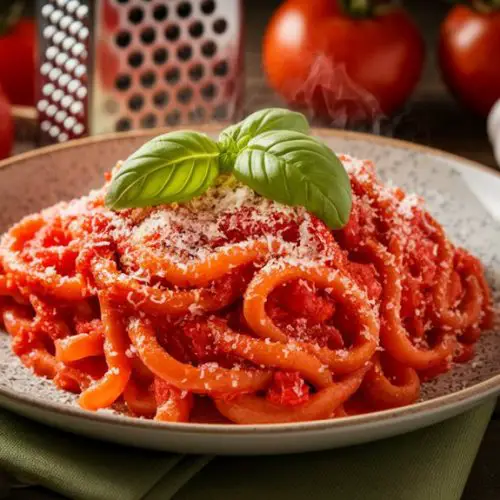 tomato based pasta dish