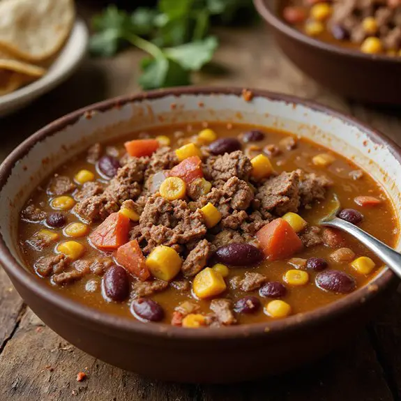 beef based taco soup recipe