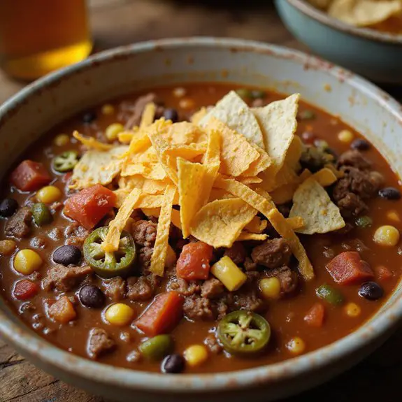 cheesy spicy tortilla soup