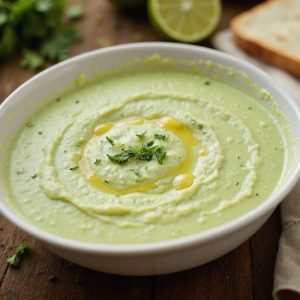 chilled cucumber avocado soup