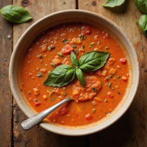 chilled tomato vegetable soup