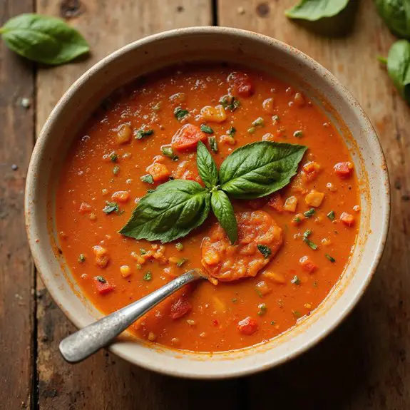 chilled tomato vegetable soup
