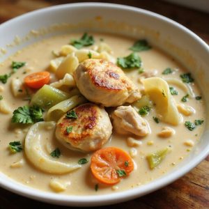 comforting creamy chicken soup