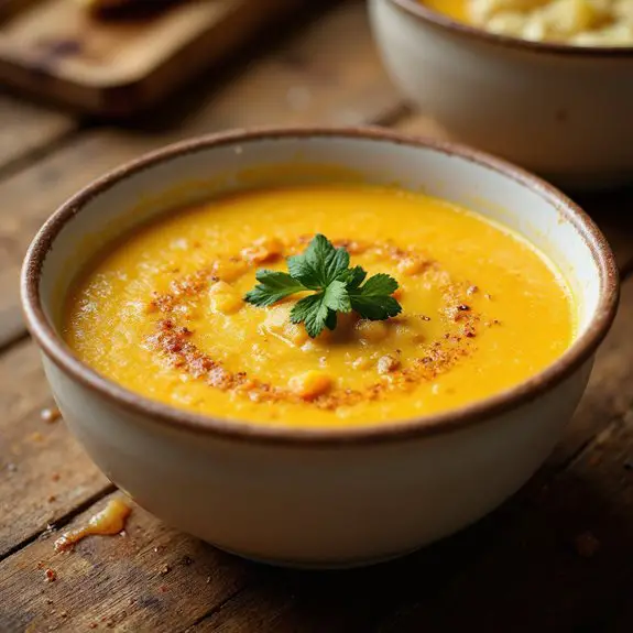 creamy apple butternut soup
