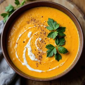 creamy autumn vegetable soup
