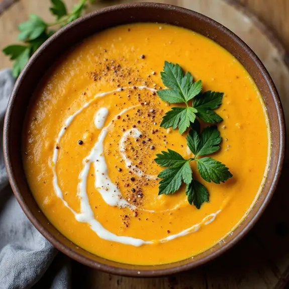 creamy autumn vegetable soup