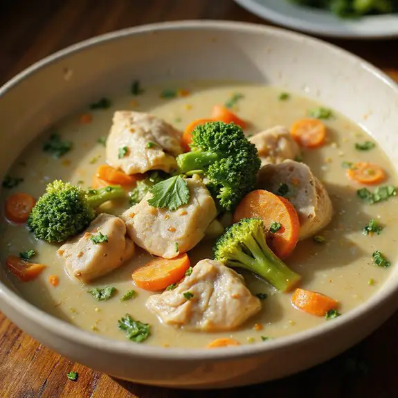 creamy chicken broccoli soup