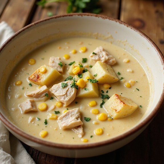 creamy chicken corn chowder