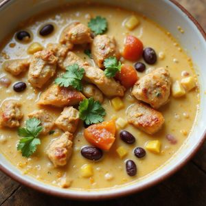creamy chicken queso soup