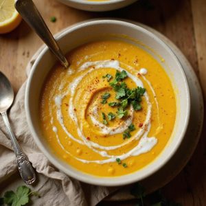creamy coconut butternut soup