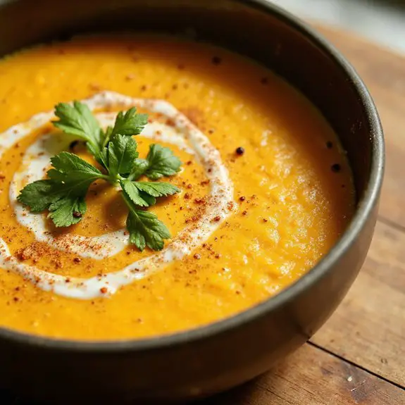 creamy coconut pumpkin soup