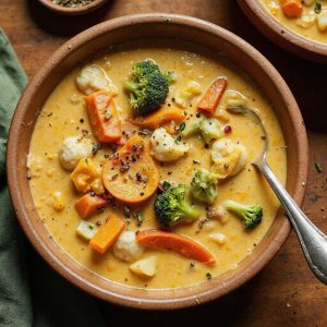 creamy flavorful vegetable soup