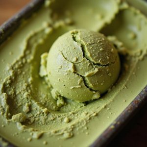 creamy green tea dessert