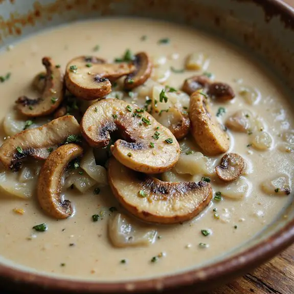 creamy mushroom soup recipe