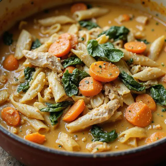creamy parmesan pasta soup
