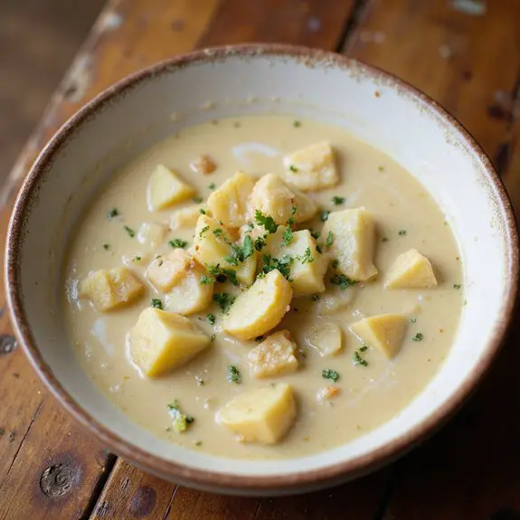 creamy potato cauliflower soup