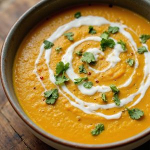 creamy pumpkin curry soup
