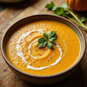 creamy pumpkin squash soup