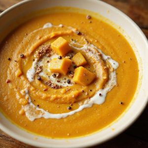 creamy pumpkin squash soup