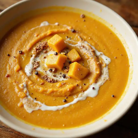 creamy pumpkin squash soup