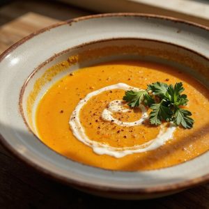 creamy roasted carrot soup