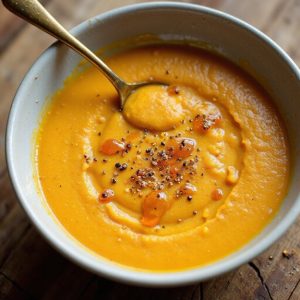 creamy spiced pumpkin soup