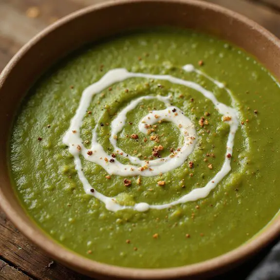 creamy spinach vegetable soup