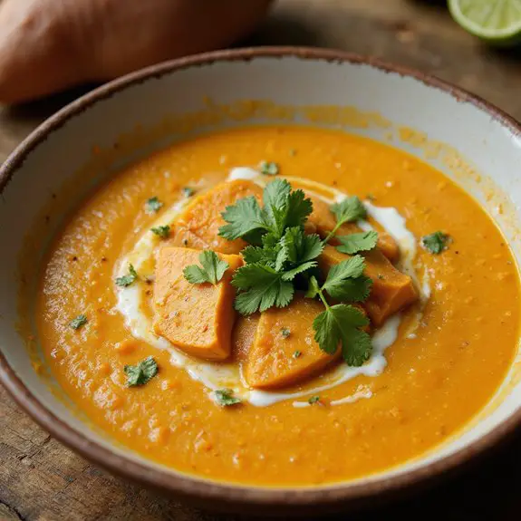 creamy sweet potato soup