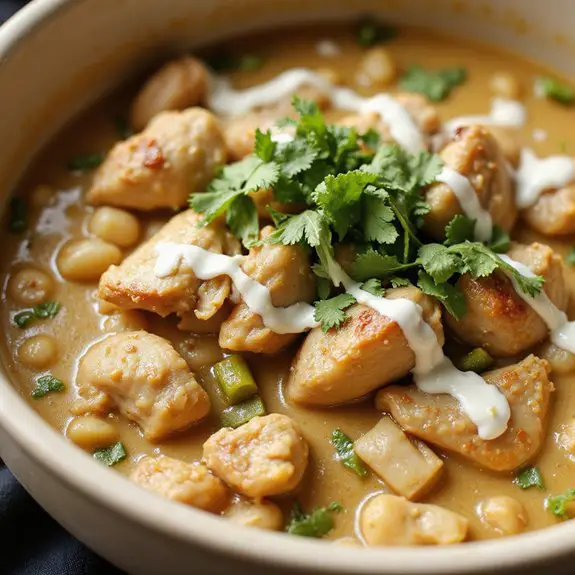 creamy white chicken stew