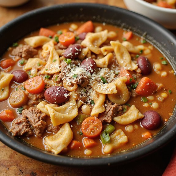 crockpot pasta fagioli soup