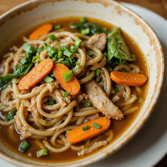 delicious chinese noodle soup