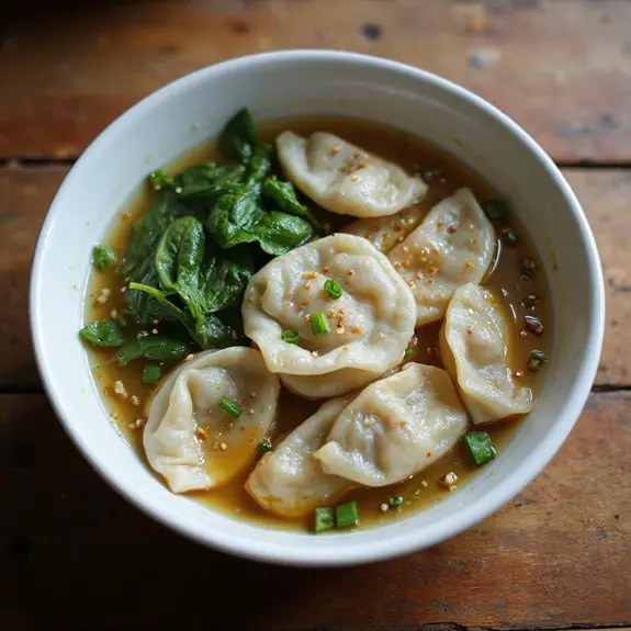 delicious homemade wonton soup