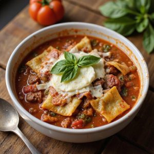 delicious lasagna soup recipe