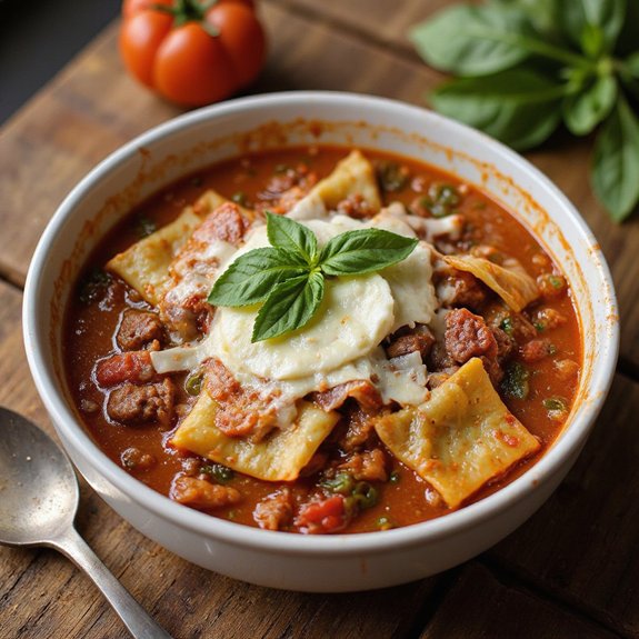 delicious lasagna soup recipe