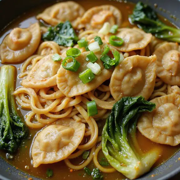 delicious noodle soup dish