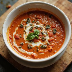 delicious roasted tomato soup