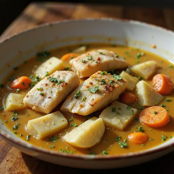 delicious seafood broth dish