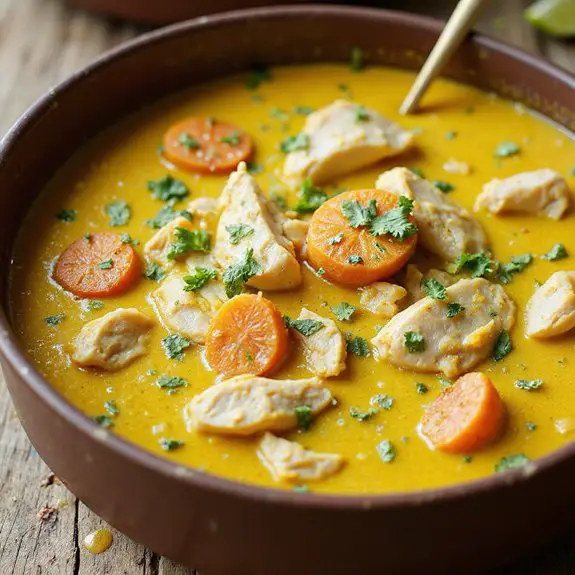 flavorful turmeric chicken soup