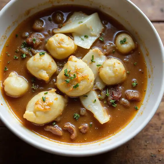 gnocchi soup with onions