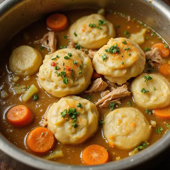 hearty chicken dumpling soup