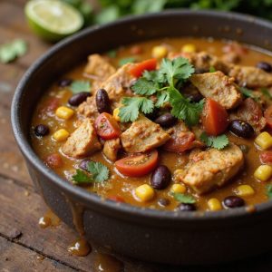 hearty chicken taco soup