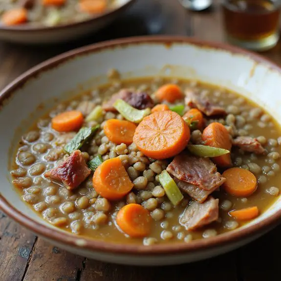 hearty ham lentil soup