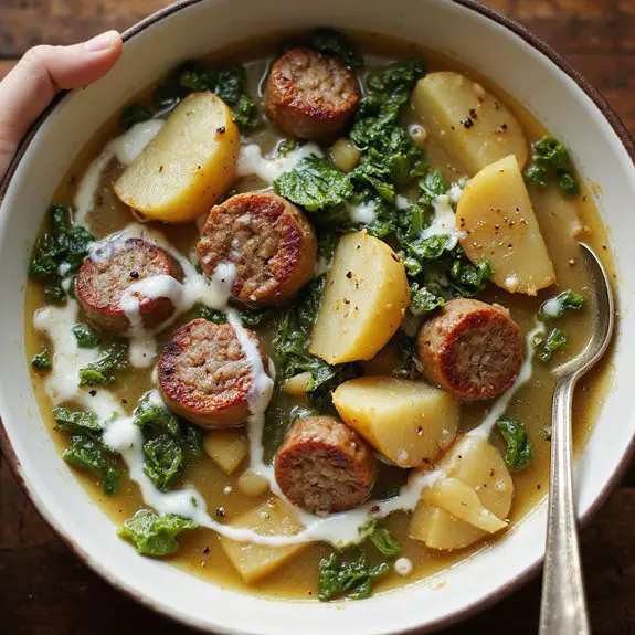 hearty kale potato soup