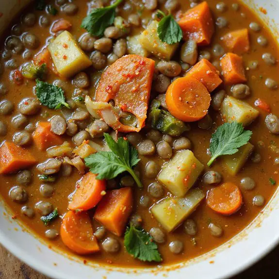 hearty lentil vegetable soup