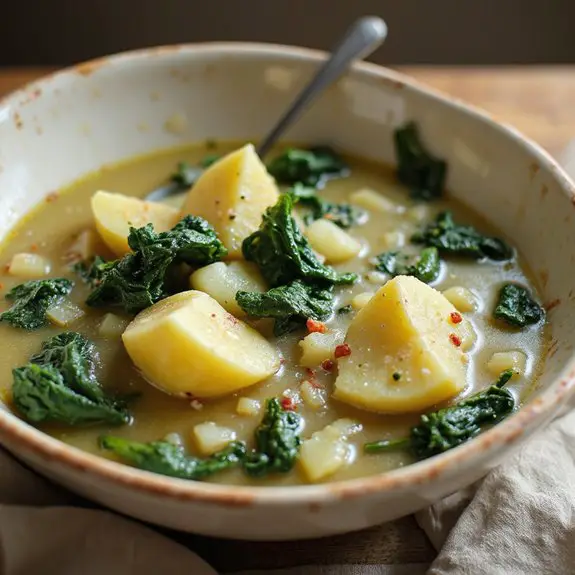 hearty potato kale soup