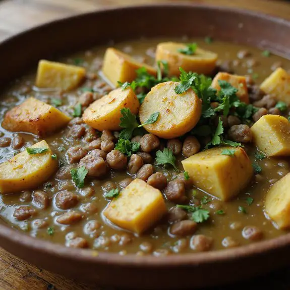 hearty potato lentil soup