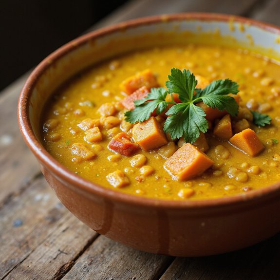 hearty red lentil soup