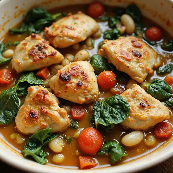 hearty tuscan chicken soup